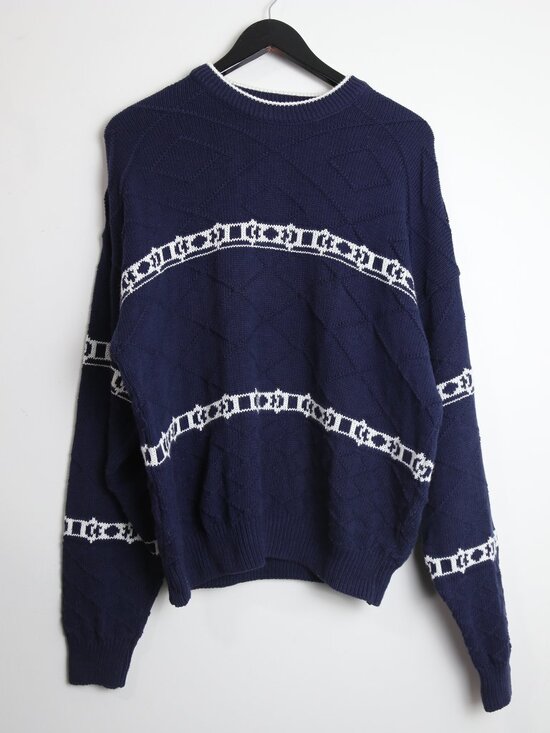 Vintage Other - Vintage Northcountry Eaton Textured Knit Isle Pullover Sweater Size Large